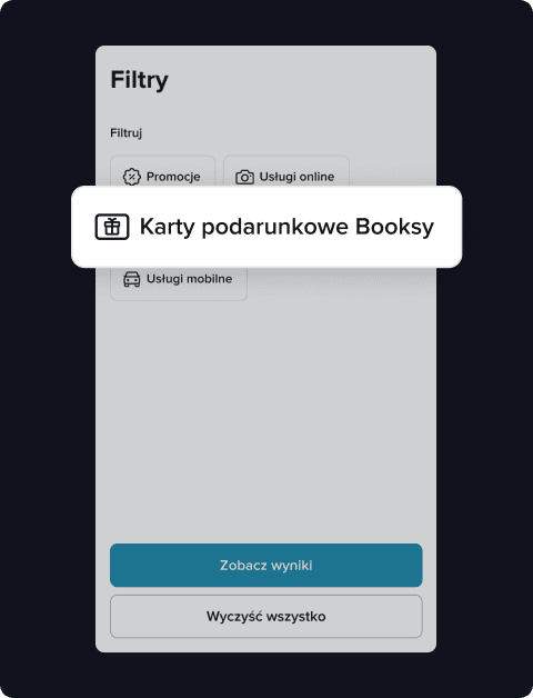 Zarezerwuj wizytę w salonie, który akceptuje karty podarunkowe